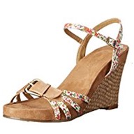 Floral Print Sandals at Genuine Leather Wear