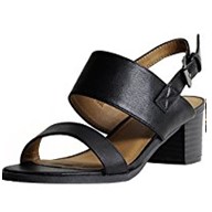Stacked Heel Sandals at Genuine Leather Wear