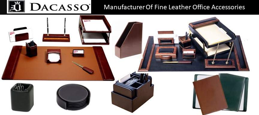 Dacasso Top Grain Leather Office Accessories Collections