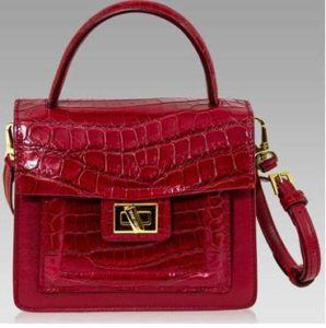 Real Crocodile Italian Leather Handbag